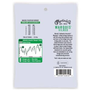 Acoustic Guitar Strings – Martin MA530S – Authentic Acoustic Marquis Silked – Phosphor Bronze – Extra Light – 10-47 2