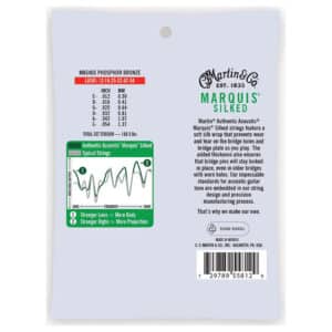 Acoustic Guitar Strings – Martin MA540S – Authentic Acoustic Marquis Silked – Phosphor Bronze – Light – 12-54 2