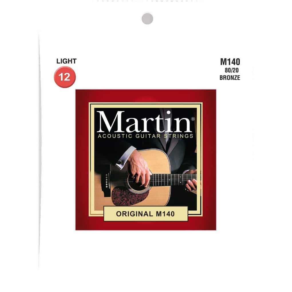 Acoustic Guitar Strings – Martin M140 – Originals – 80/20 Bronze – Light – 12-54 1