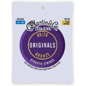 Acoustic Guitar Strings - Martin M150 - Originals - 80/20 Bronze - Medium - 13-56