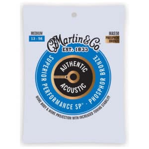 Acoustic Guitar Strings - Martin MA550 - Authentic Acoustic Superior Performance SP - Phosphor Bronze - Medium - 13-56