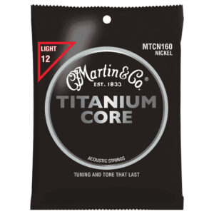 Acoustic Guitar Strings - Martin MTCN160 - Titanium Core - Nickel - Light - 12-55