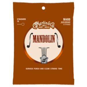 Mandolin Strings – Martin M400 – 80/20 Bronze – Standard Light – 10-34 – Loop End 1