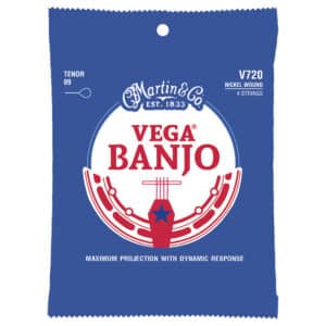 Vega Tenor Banjo Strings - Martin V720 - Nickel Wound - Medium - 9-30 - Loop End