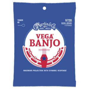 Vega Tenor Banjo Strings – Martin V720 – Nickel Wound – Medium – 9-30 – Loop End 1