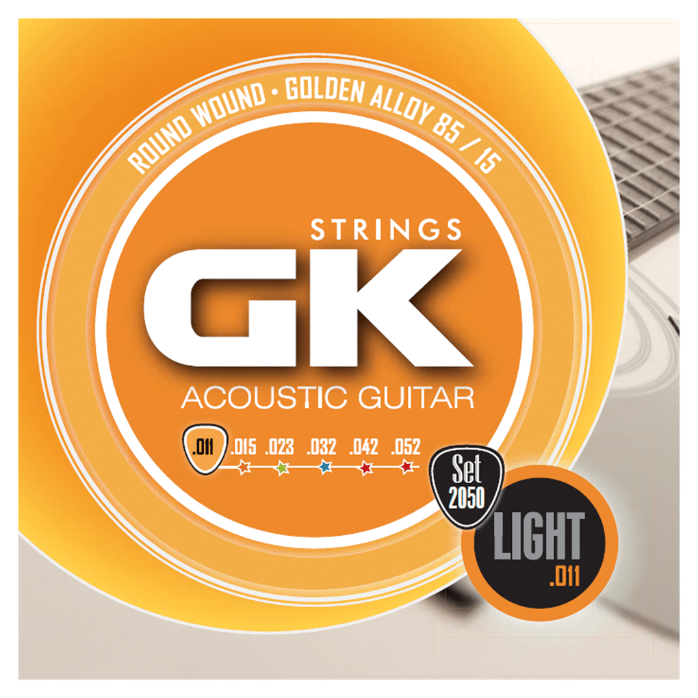 Medina Artigas – GK Acoustic Guitar Strings – 2050 – Light – 11-52 – Round Wound – 85/15 Golden Alloy 1