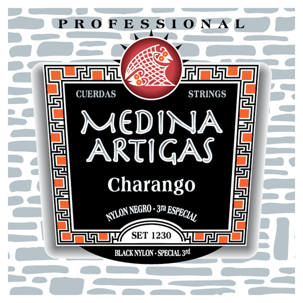 Medina Artigas Charango Strings – 1230 – Black Nylon with Special Wound 3rd 1