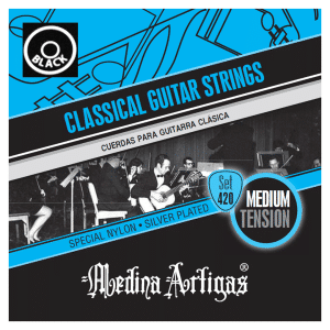 Medina Artigas - Classical Guitar Strings - 420B Black - Medium Tension
