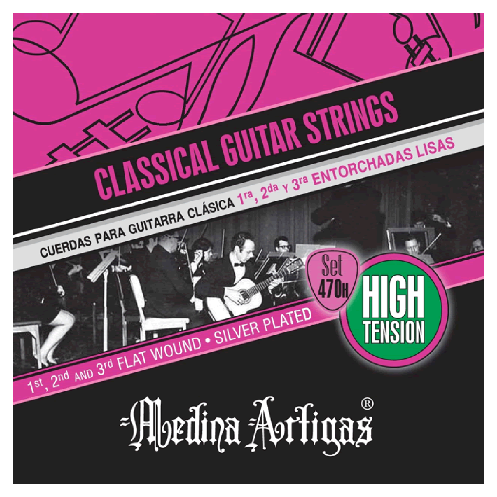 Medina Artigas – Classical Guitar Strings – 470H – High Tension 1