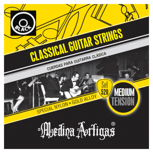 Medina Artigas - Classical Guitar Strings - 520B Black - Medium Tension