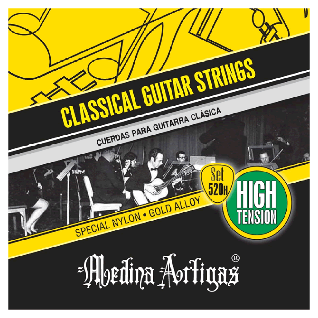 Medina Artigas – Classical Guitar Strings – 520H – High Tension 1