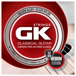 GK Classical Guitar Strings - Medina Artigas - 970 - Medium Tension with Extra 4th String