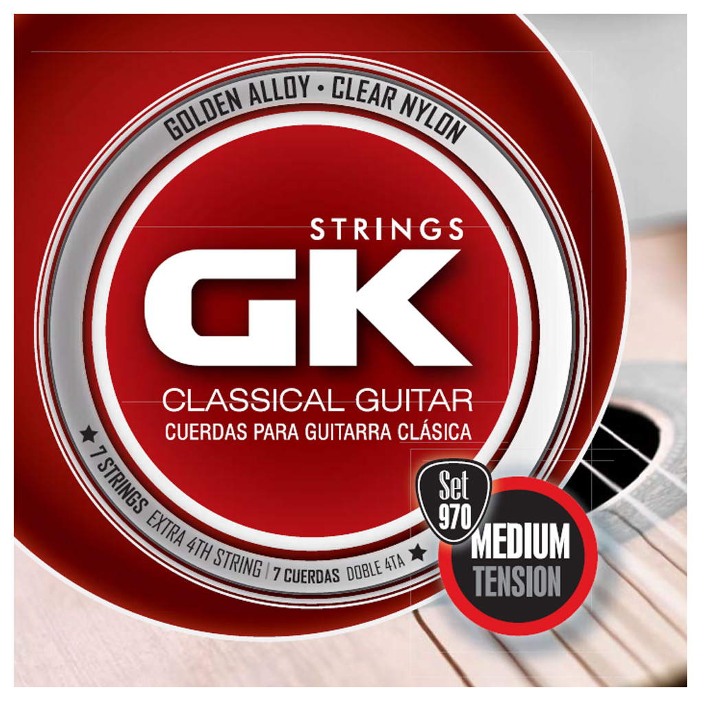 GK Classical Guitar Strings – Medina Artigas – 970 – Medium Tension with Extra 4th String 1