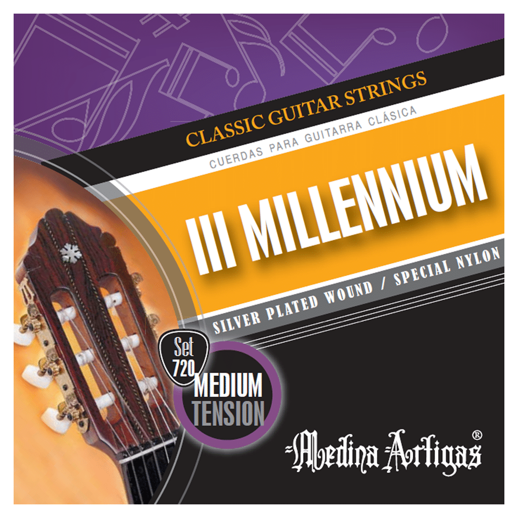 Medium Classical Guitar Strings Silver Wound Nylon 