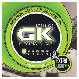 Medina Artigas - GK Electric Guitar Strings - 2009 - Extra Light 9-42 - Round Wound - Nickel Plated Steel - With Extra 1st String