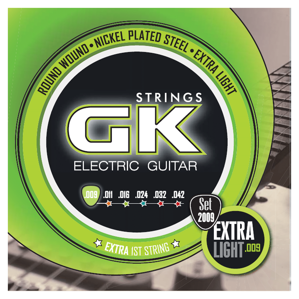 Medina Artigas – GK Electric Guitar Strings – 2009 – Extra Light 9-42 – Round Wound – Nickel Plated Steel – With Extra 1st String 1