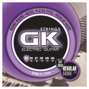 Medina Artigas - GK Electric Guitar Strings - 2010 - Regular Gauge - 10-46 - Round Wound - Nickel Plated Steel - With Extra 1st String