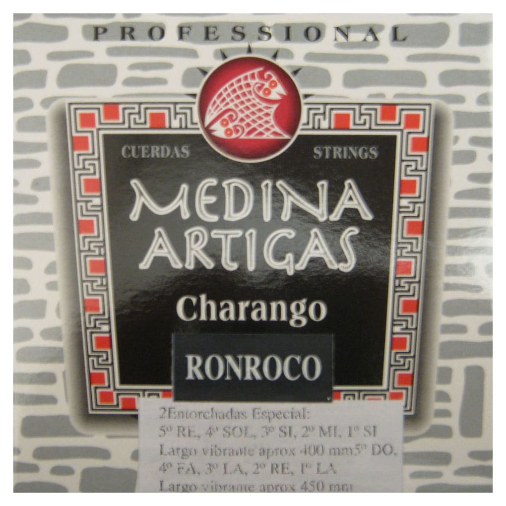 Medina Artigas Ronroco Strings – 1260 – Argentinian DGBEB Tuning – Special Wound – 400mm Scale 1