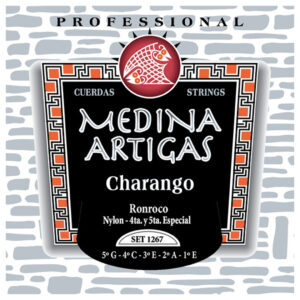 Medina Artigas Ronroco Strings - 1267 - Bolivian GCEAE Tuning - Clear Nylon with Special Wound 4th & 5th - 480mm Scale