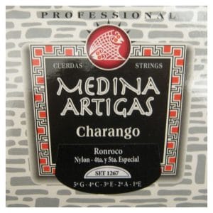 Medina Artigas Ronroco Strings - 1267 - Bolivian GCEAE Tuning - Clear Nylon with Special Wound 4th & 5th