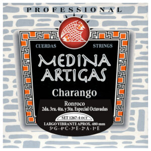 Medina Artigas Ronroco Strings - 1267-4OCT- Bolivian GCEAE Tuning - Clear Nylon with Special Wound 2nd, 3rd, 4th & 5th - 480mm Scale