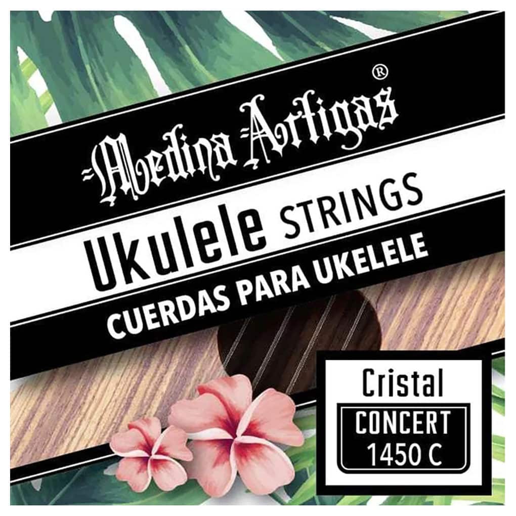 Ukulele Strings – Medina Artigas 1450C – Cristal Nylon – Concert Set – GCEA High G Tuning 1