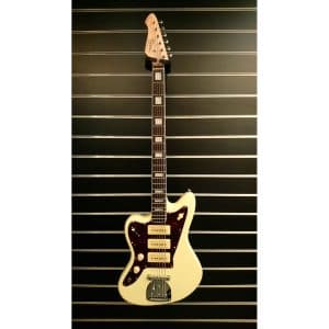 Revelation RJT-60-B-LH – 6 String Bass Guitar – Vintage White – Left Handed 1