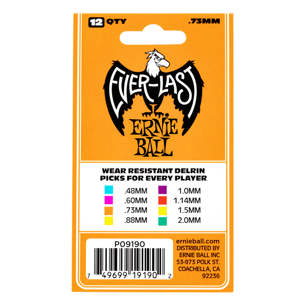 Ernie Ball – Everlast Guitar Picks – Plectrums –