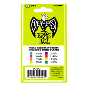 Ernie Ball – Everlast Guitar Picks – Plectrums –