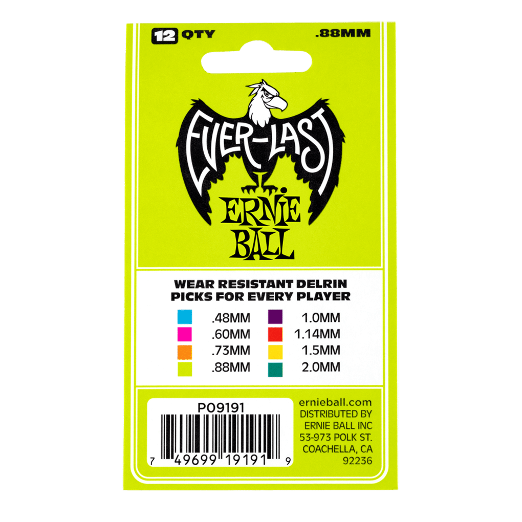 Ernie Ball – Everlast Guitar Picks – Plectrums –