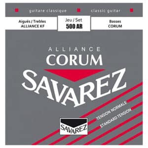 Classical Guitar Strings – Savarez 500AR – Alliance Corum – Fluorocarbon – Silver Plated Copper – Standard Tension 1