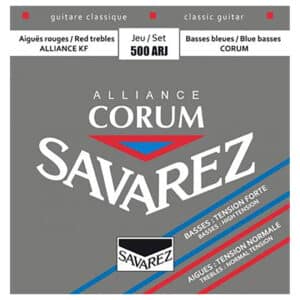 Classical Guitar Strings – Savarez 500ARJ – Alliance Corum – Fluorocarbon – Silver Plated Copper – Mixed Tension 1