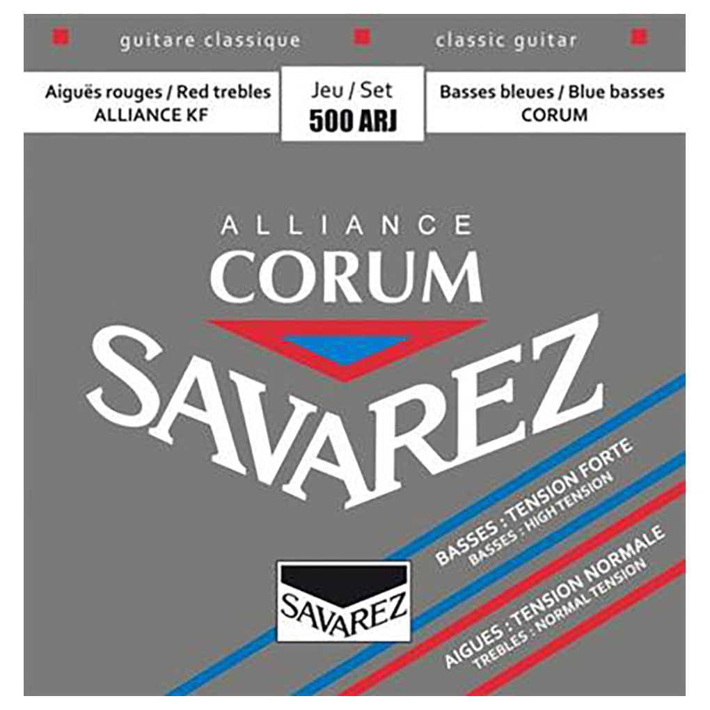 Classical Guitar Strings – Savarez 500ARJ – Alliance Corum – Fluorocarbon – Silver Plated Copper – Mixed Tension 1