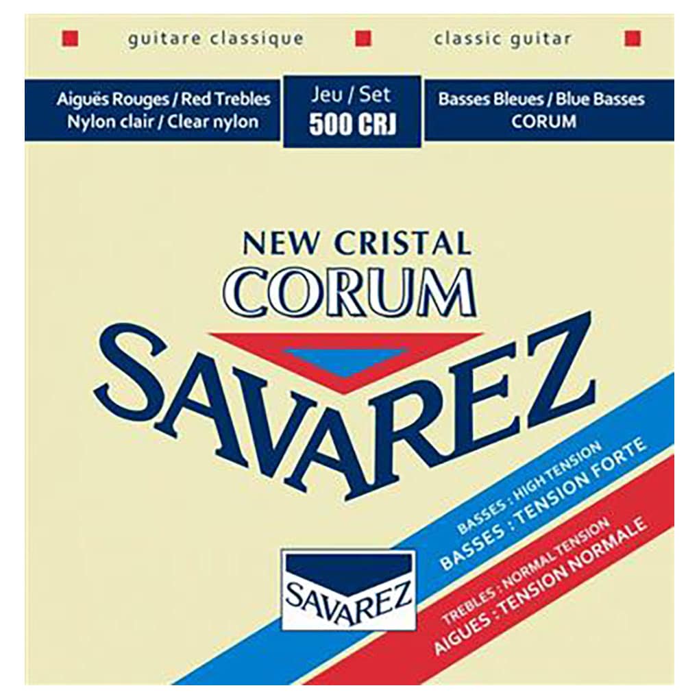 Classical Guitar Strings – Savarez 500CRJ – New Cristal Corum – Nylon – Silver Plated Copper – Mixed Tension 1