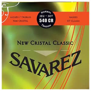 Classical Guitar Strings – Savarez 540CR – New Cristal Classic – Nylon – Silver Plated Copper – Standard Tension 1