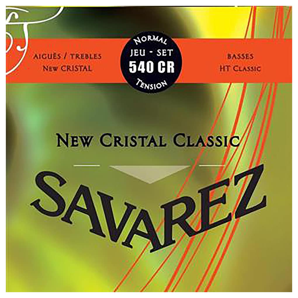 Classical Guitar Strings – Savarez 540CR – New Cristal Classic – Nylon – Silver Plated Copper – Standard Tension 1