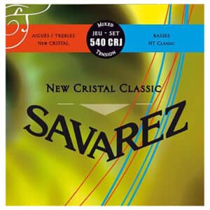 Classical Guitar Strings – Savarez 540CRJ – New Cristal Classic – Nylon – Silver Plated Copper – Mixed Tension 1