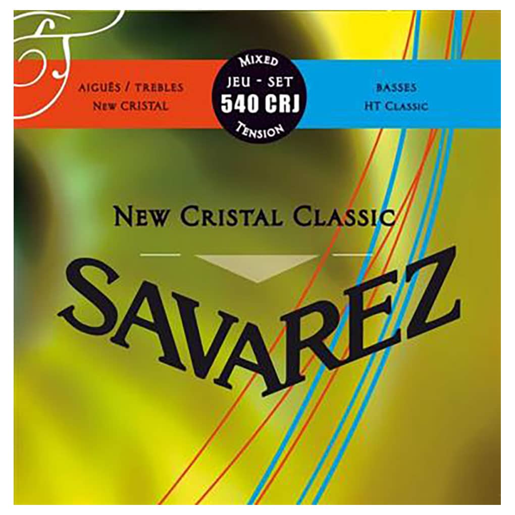 Classical Guitar Strings – Savarez 540CRJ – New Cristal Classic – Nylon – Silver Plated Copper – Mixed Tension 1