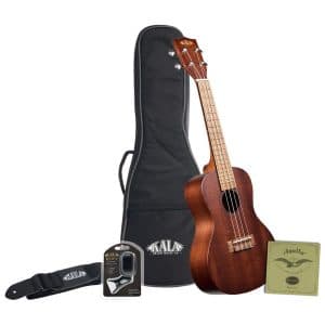 Kala KA-15C Concert Ukulele Bundle – Uke, Strap, Tuner, Case & Extra Aquila Strings 1