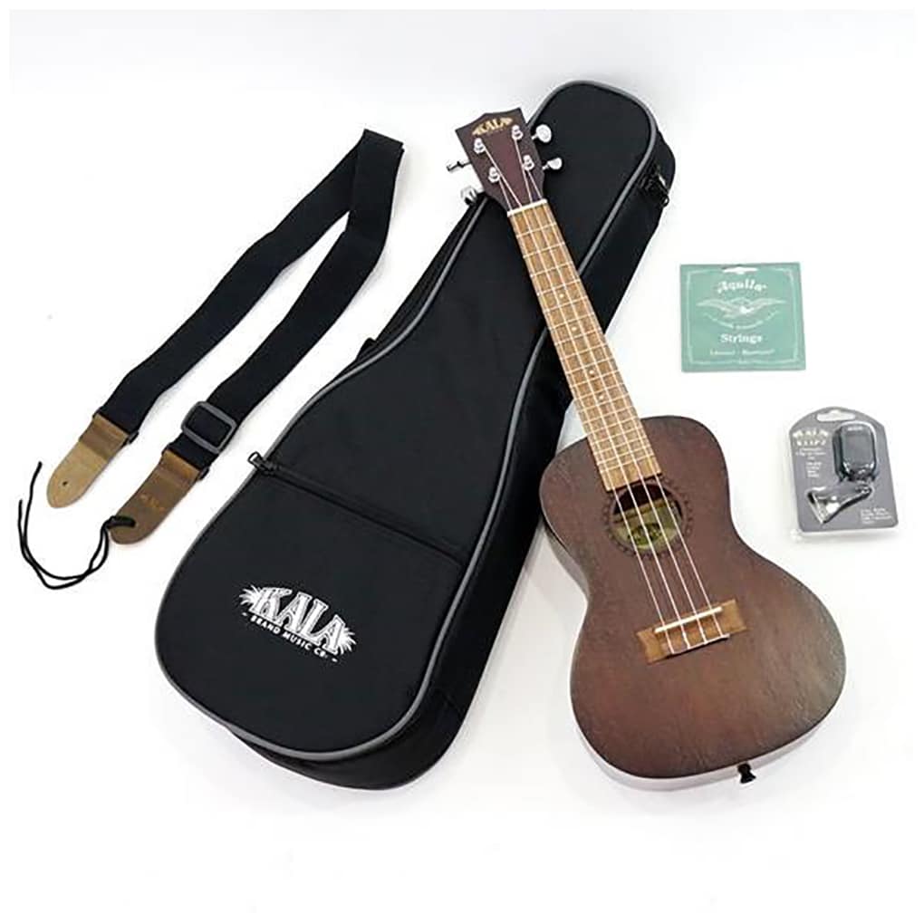 Kala KA-15S Soprano Ukulele Bundle – Uke, Strap, Tuner, Case & Extra Aquila Strings 2