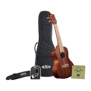 Kala KA-15T Tenor Ukulele Bundle – Uke, Strap, Tuner, Case & Extra Aquila Strings 4