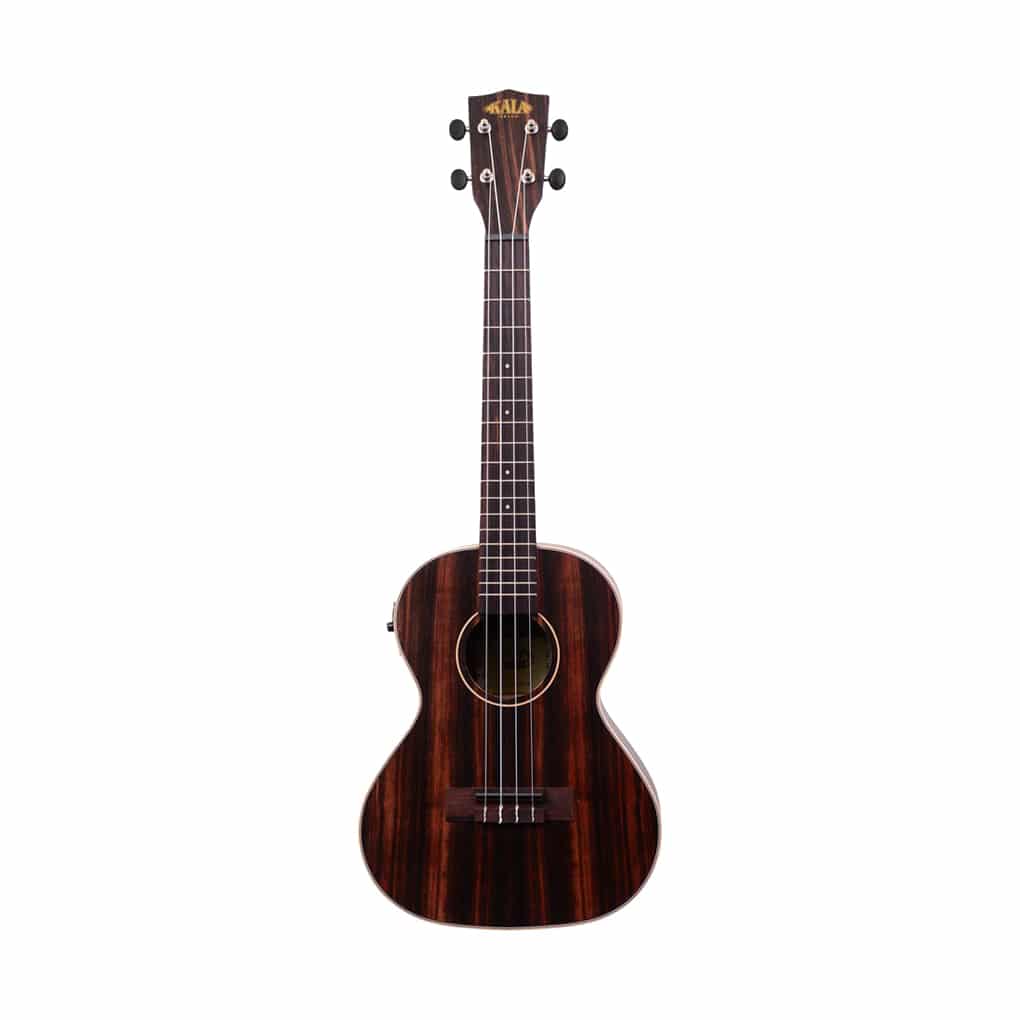 Kala KA-EBY-TE Striped Ebony Tenor Electro Acoustic Ukulele 1