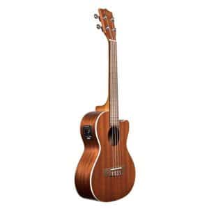 Kala KA-TE-C Satin Mahogany Tenor Electro Acoustic Ukulele - Cutaway