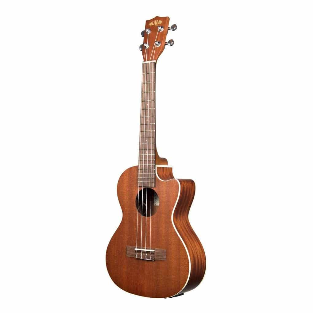 Kala KA-TE-C Satin Mahogany Tenor Electro Acoustic Ukulele – Cutaway 3