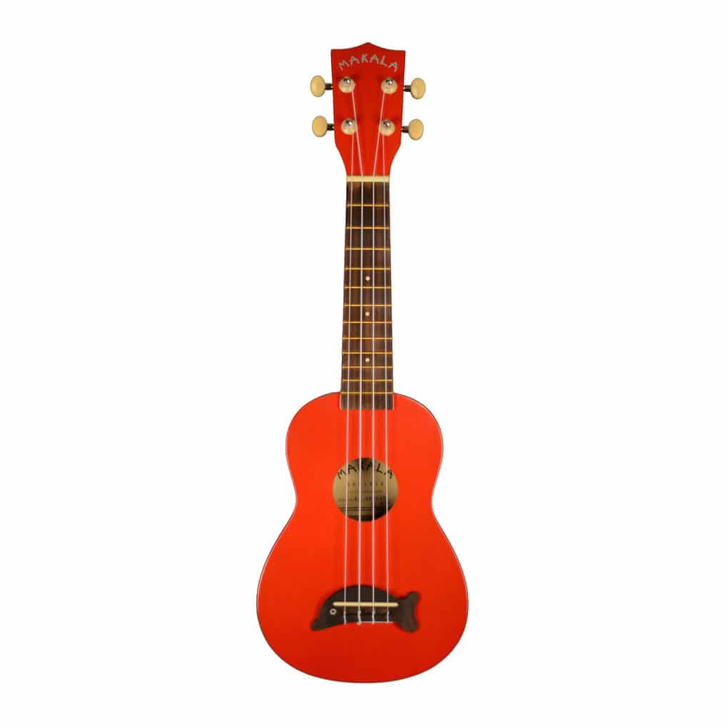 Makala MK-SD Soprano Dolphin Candy Apple Red Ukulele 1