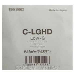 Worth Clear Low G Single Ukulele String - Hard - Tenor - Fluorocarbon - Double Length - Enough For 2 Singles - C-LGHD