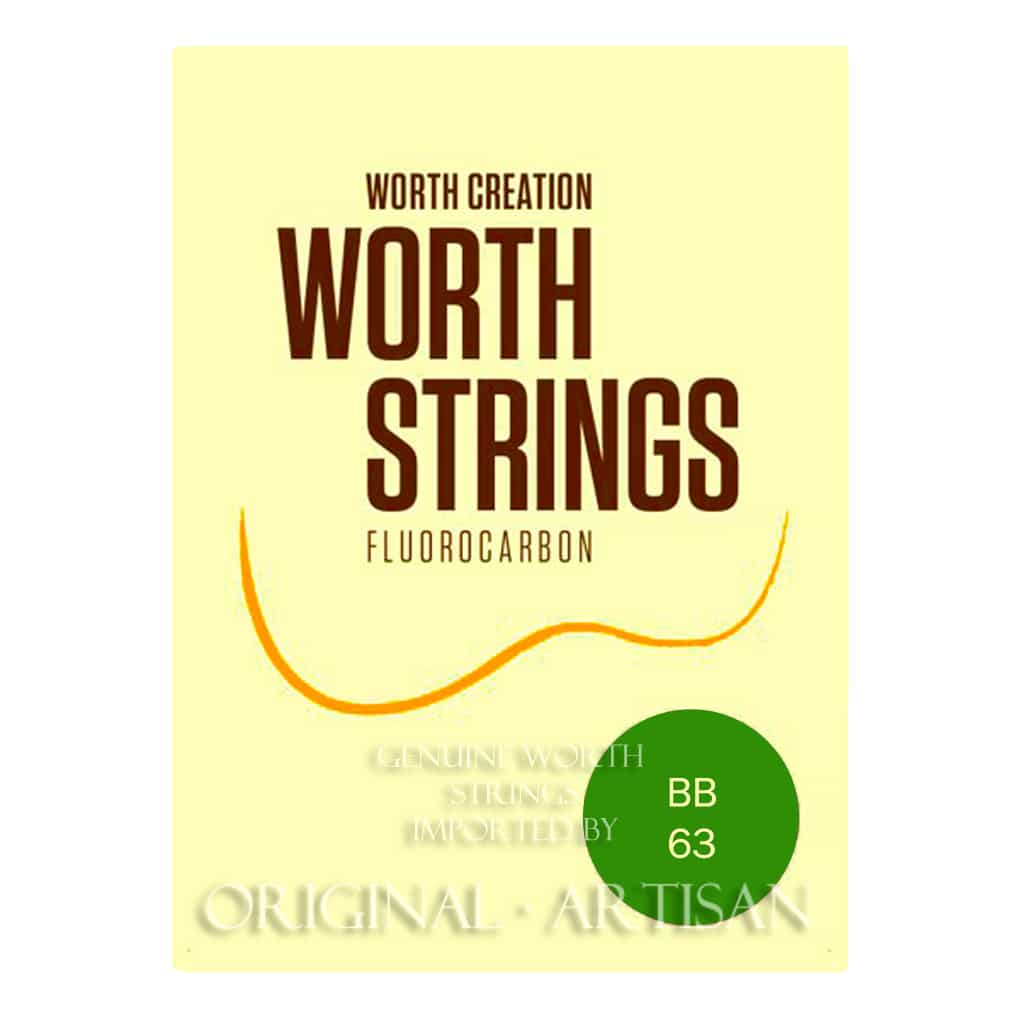 Worth Brown Ukulele Strings – Baritone – Fluorocarbon – Double Length – Enough For 2 Restrings – BB 1