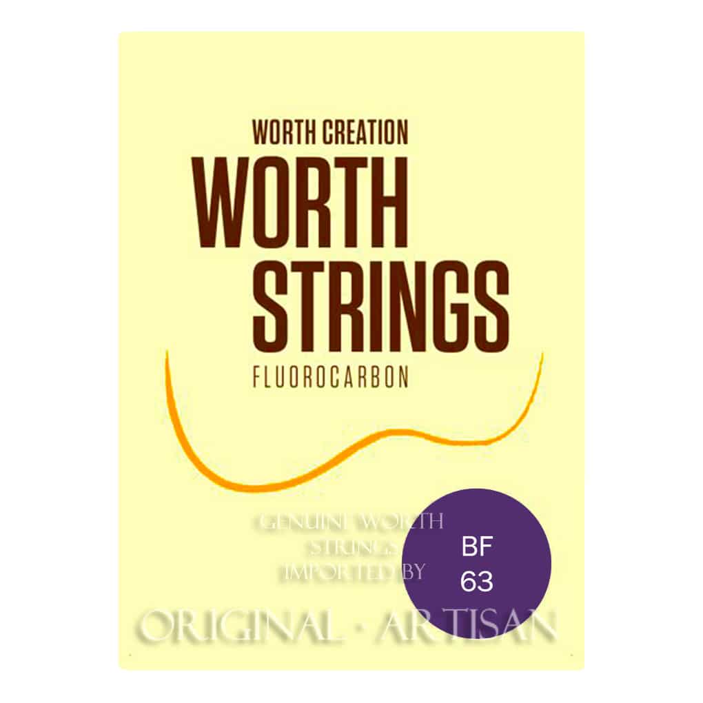 Worth Brown Ukulele Strings – Tenor – Fat – Fluorocarbon – Double Length – Enough For 2 Restrings – BF 63 1