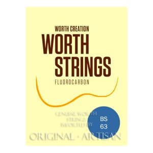 Worth Brown Ukulele Strings - Tenor - Strong - Fluorocarbon - Double Length - Enough For 2 Restrings - BS 63