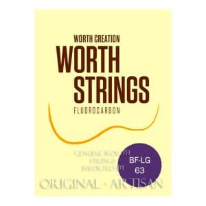 Worth Brown Ukulele Strings - Tenor Low G - Fat - Fluorocarbon - Double Length - Enough For 2 Restrings - BF-LG 63